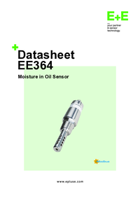 Thumbnail of document Data Sheet - EE364 Moisture In Oil Transmitter